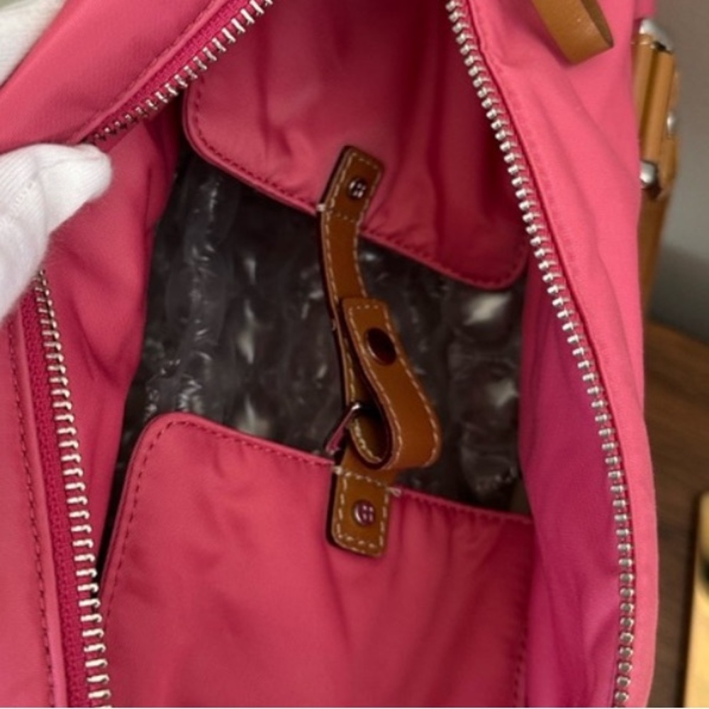 Kate Spade New York Leather Trim Nylon Top Handle Shoulder Bag - Picture 13 of 13